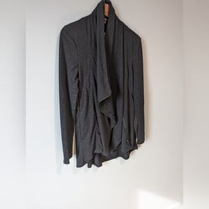 Le Château Asymmetrical Dark Grey/Black Cardigan